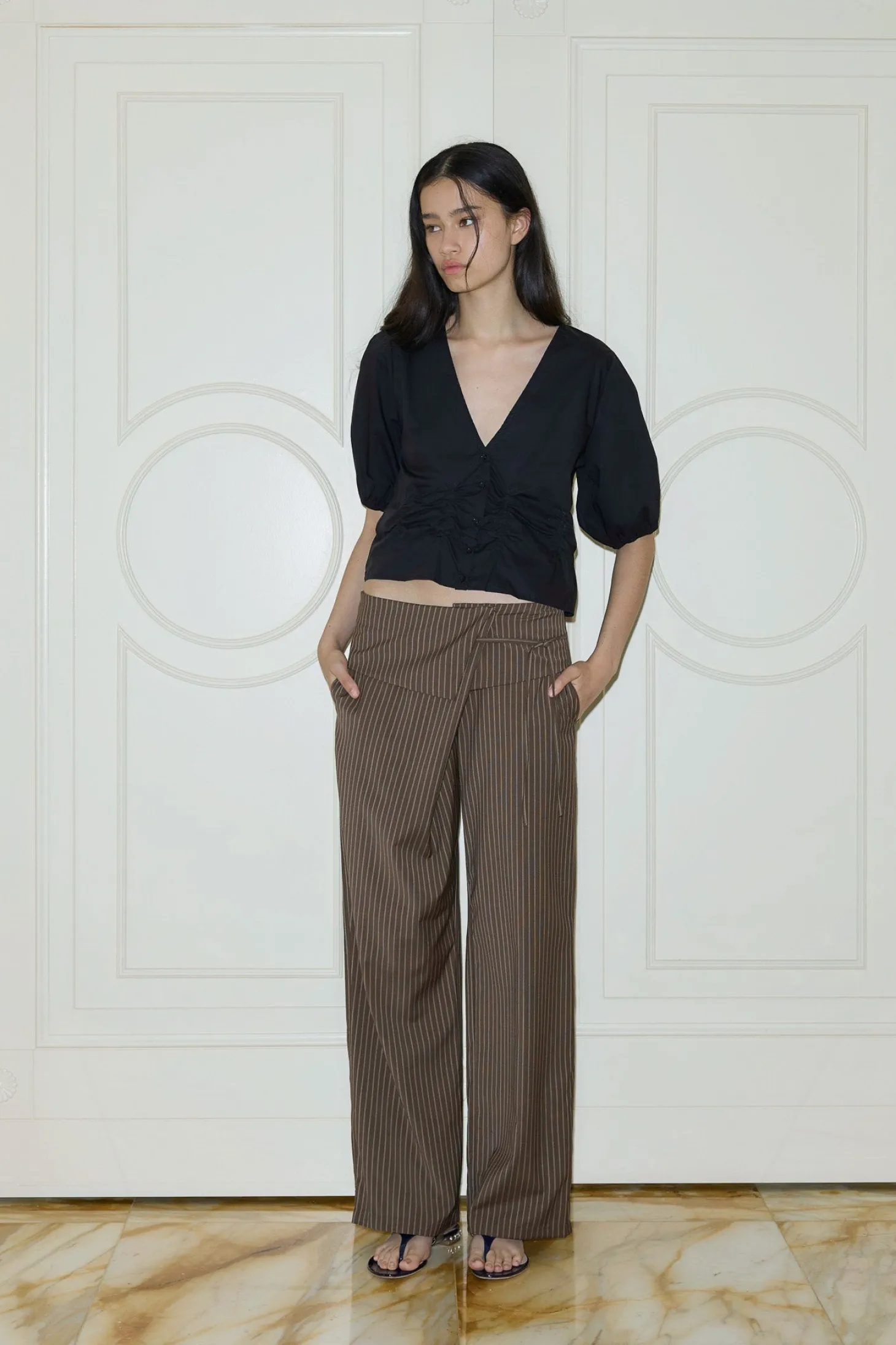 Folded Wool Pant