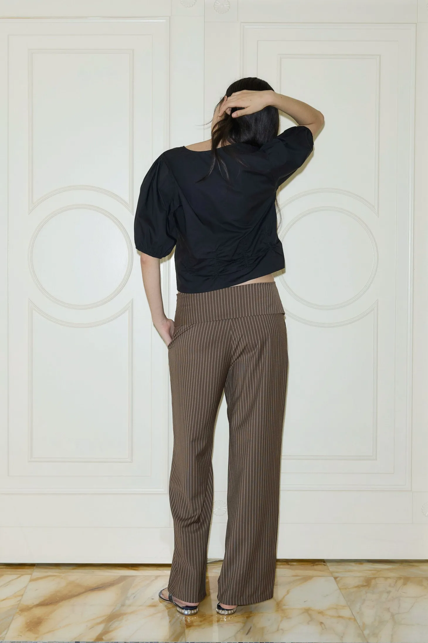 Folded Wool Pant