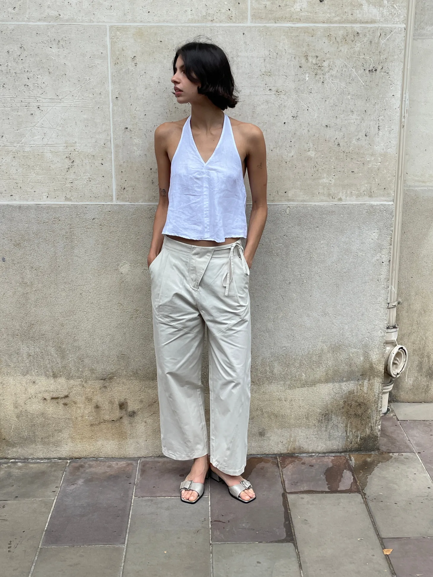 Linen Halter Top