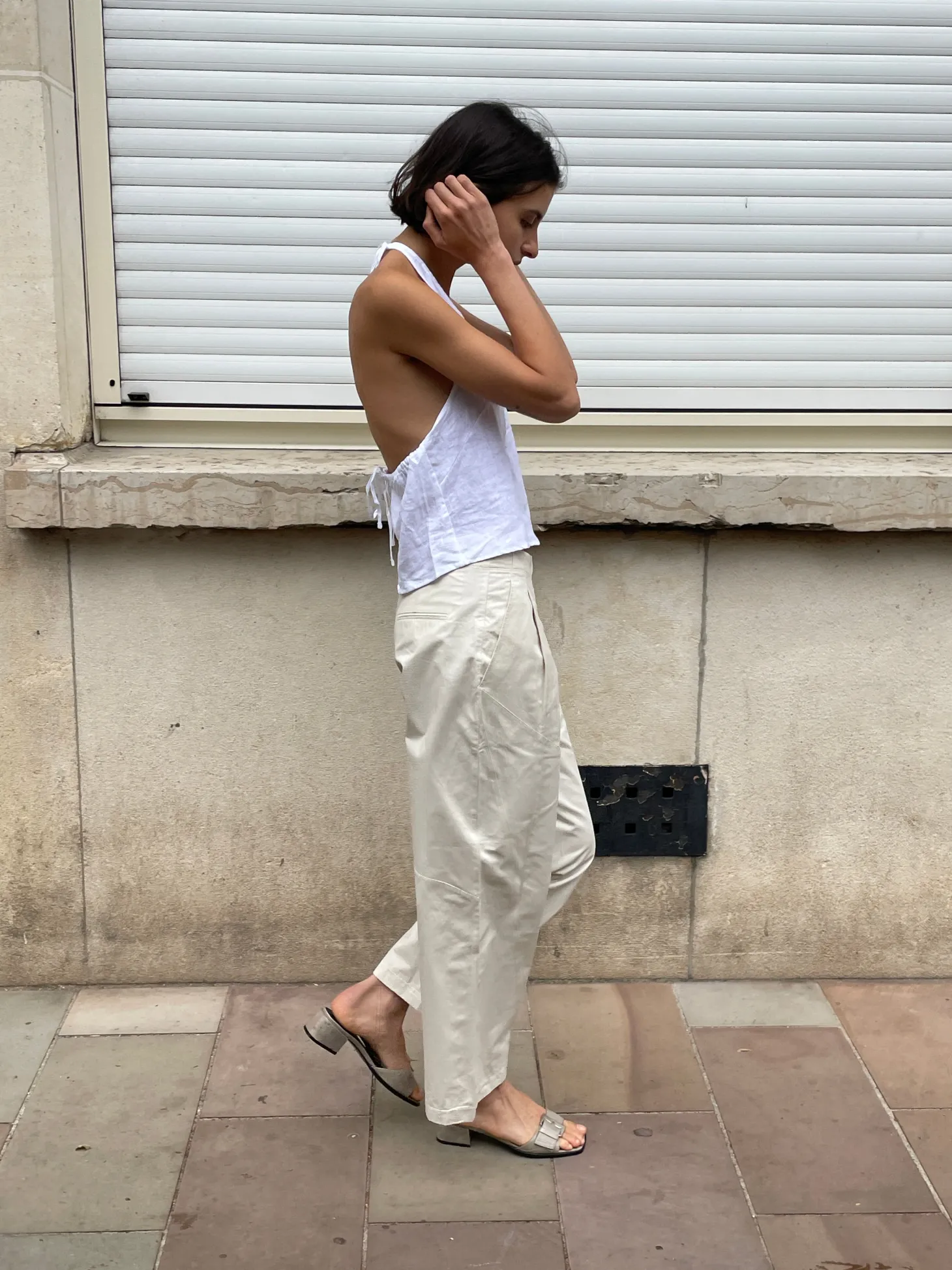 Linen Halter Top