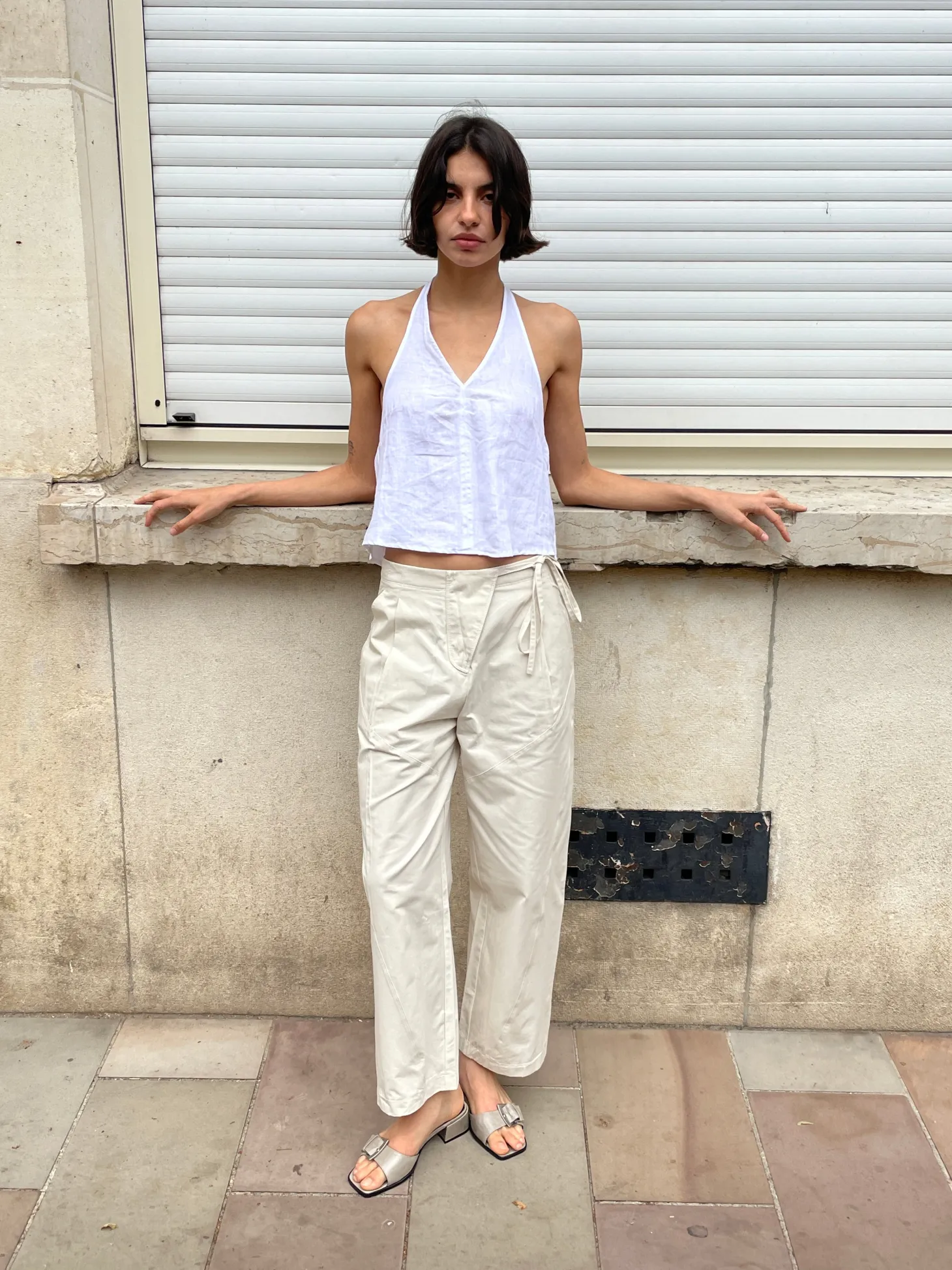Linen Halter Top